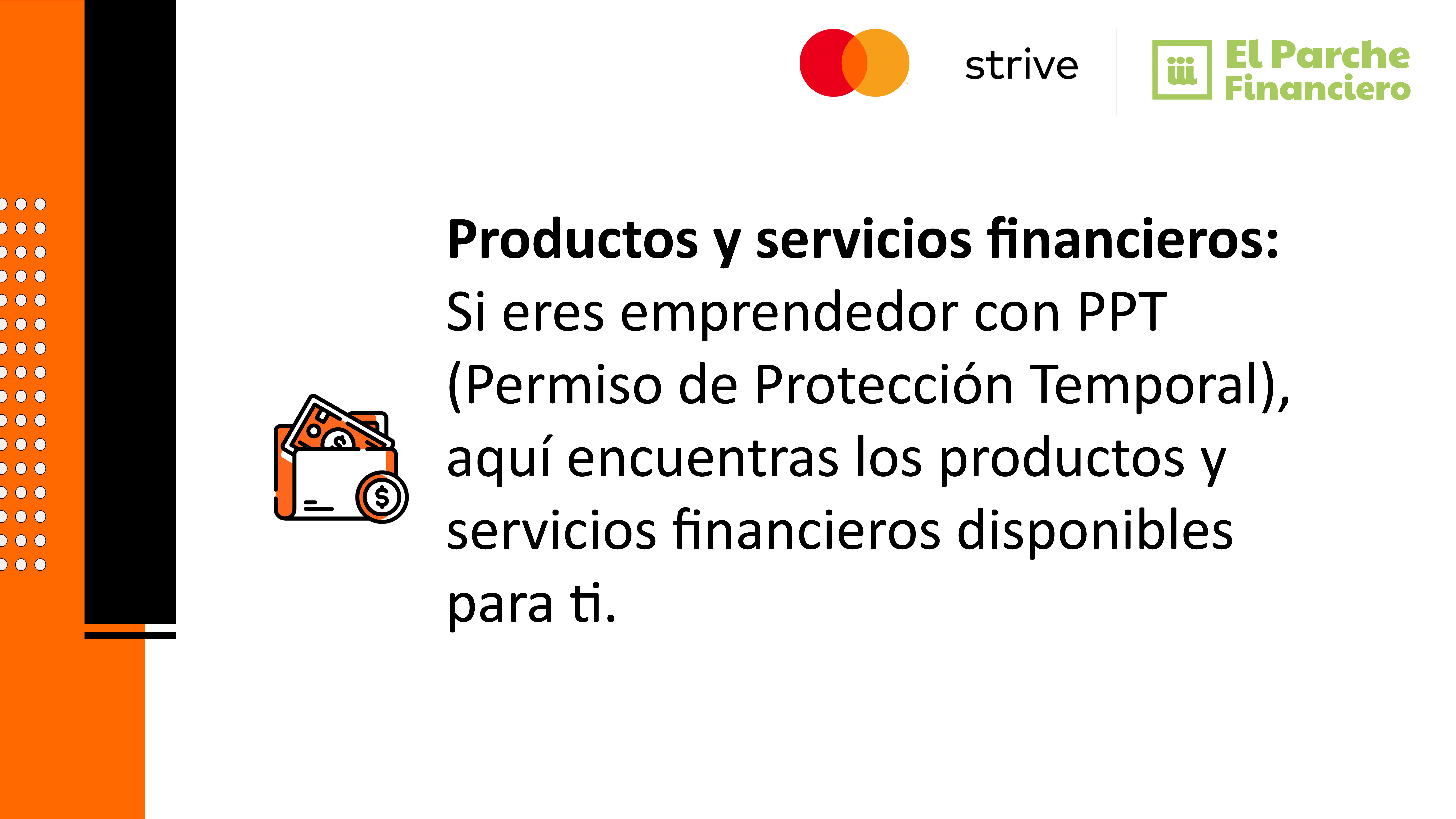 Productos y servicios financieros